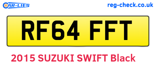 RF64FFT are the vehicle registration plates.