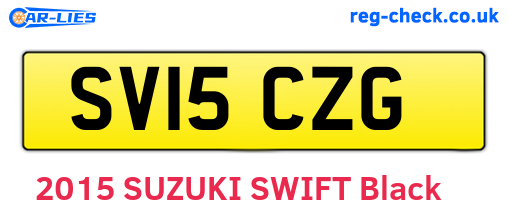 SV15CZG are the vehicle registration plates.