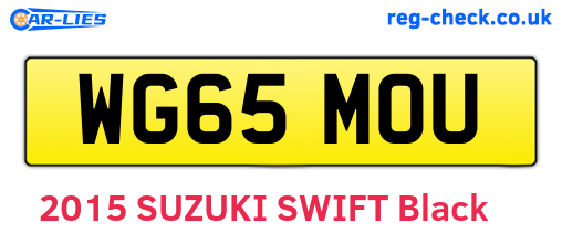 WG65MOU are the vehicle registration plates.