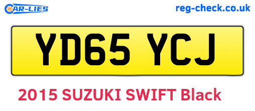 YD65YCJ are the vehicle registration plates.