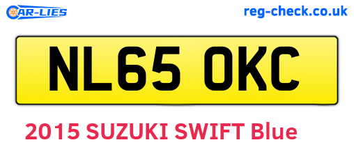 NL65OKC are the vehicle registration plates.