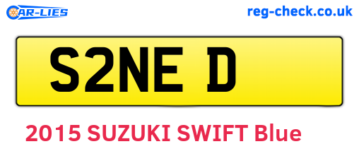 S2NED are the vehicle registration plates.
