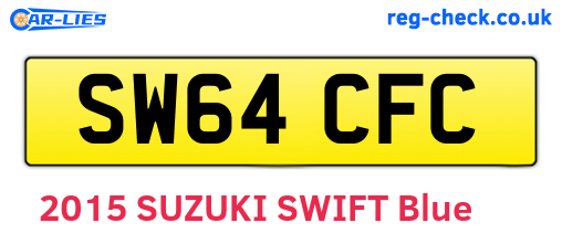 SW64CFC are the vehicle registration plates.