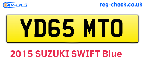 YD65MTO are the vehicle registration plates.