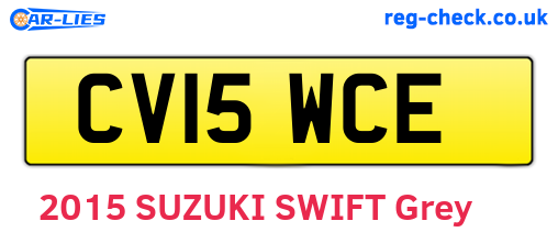 CV15WCE are the vehicle registration plates.