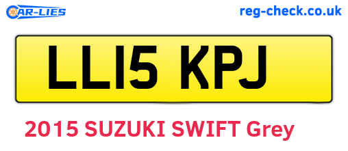 LL15KPJ are the vehicle registration plates.