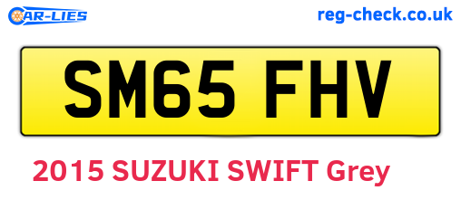 SM65FHV are the vehicle registration plates.