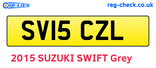SV15CZL are the vehicle registration plates.