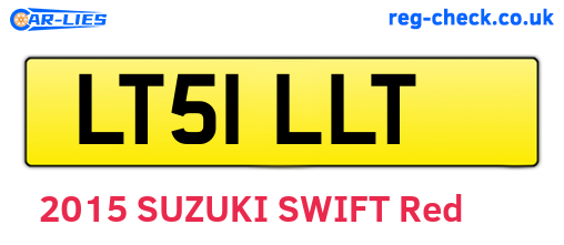 LT51LLT are the vehicle registration plates.