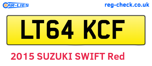 LT64KCF are the vehicle registration plates.