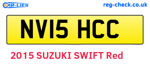 NV15HCC are the vehicle registration plates.
