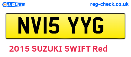 NV15YYG are the vehicle registration plates.