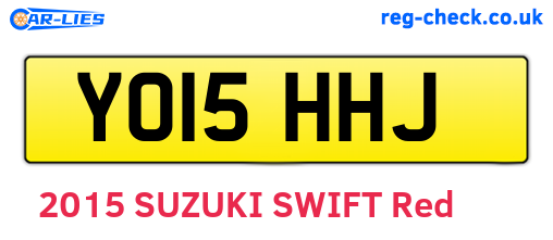 YO15HHJ are the vehicle registration plates.