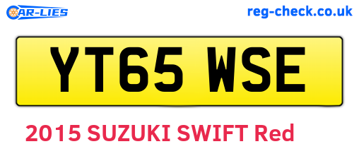 YT65WSE are the vehicle registration plates.