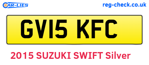 GV15KFC are the vehicle registration plates.