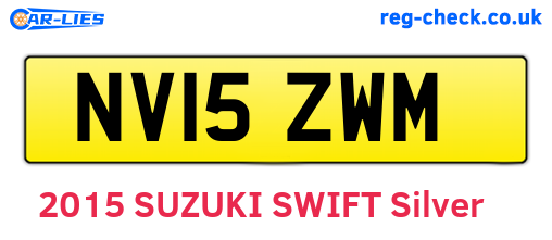 NV15ZWM are the vehicle registration plates.