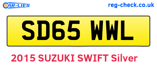 SD65WWL are the vehicle registration plates.