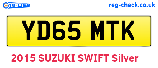 YD65MTK are the vehicle registration plates.