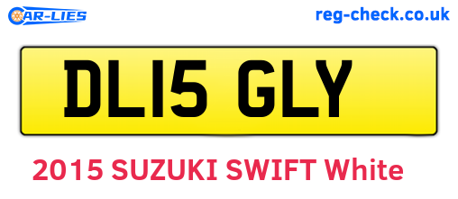 DL15GLY are the vehicle registration plates.