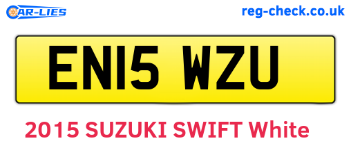 EN15WZU are the vehicle registration plates.