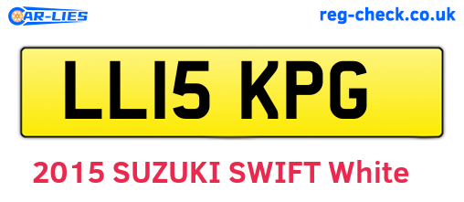 LL15KPG are the vehicle registration plates.