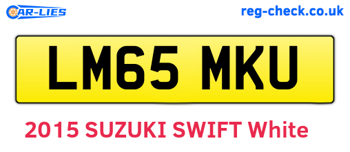 LM65MKU are the vehicle registration plates.