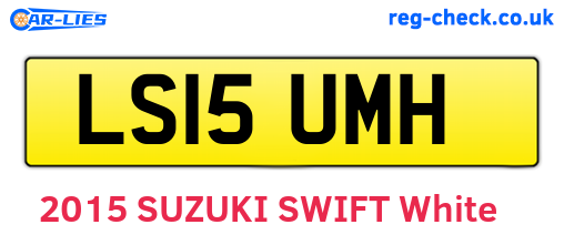 LS15UMH are the vehicle registration plates.