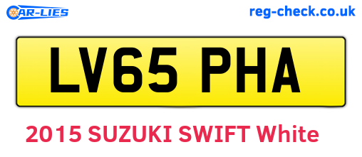 LV65PHA are the vehicle registration plates.