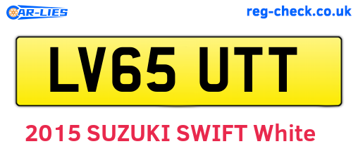 LV65UTT are the vehicle registration plates.