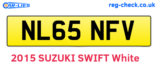 NL65NFV are the vehicle registration plates.