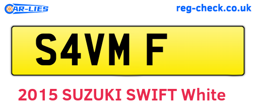 S4VMF are the vehicle registration plates.