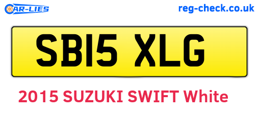 SB15XLG are the vehicle registration plates.