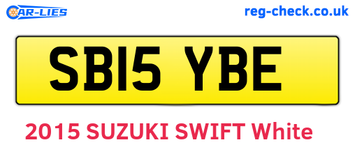 SB15YBE are the vehicle registration plates.