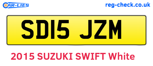 SD15JZM are the vehicle registration plates.