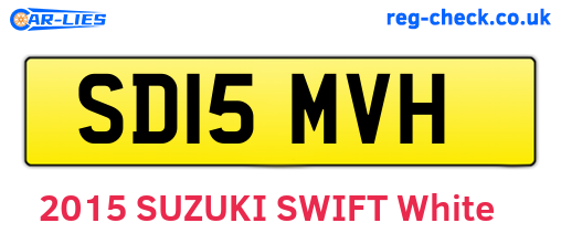 SD15MVH are the vehicle registration plates.