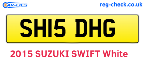SH15DHG are the vehicle registration plates.