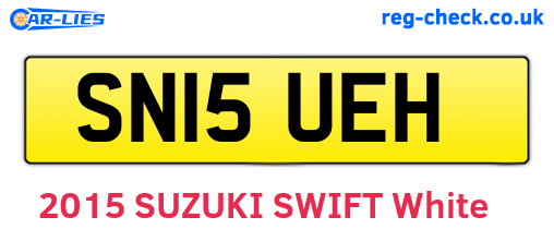 SN15UEH are the vehicle registration plates.