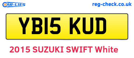 YB15KUD are the vehicle registration plates.