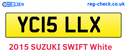 YC15LLX are the vehicle registration plates.