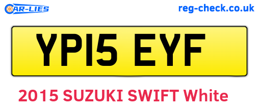 YP15EYF are the vehicle registration plates.