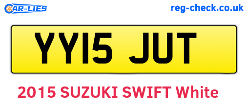 YY15JUT are the vehicle registration plates.