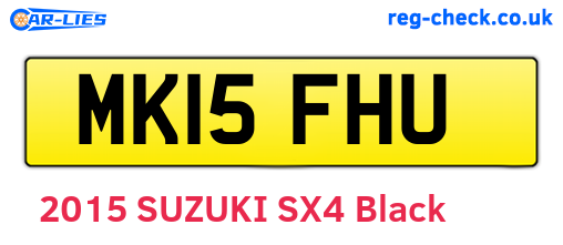 MK15FHU are the vehicle registration plates.