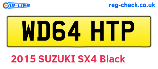 WD64HTP are the vehicle registration plates.