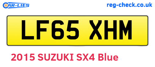 LF65XHM are the vehicle registration plates.