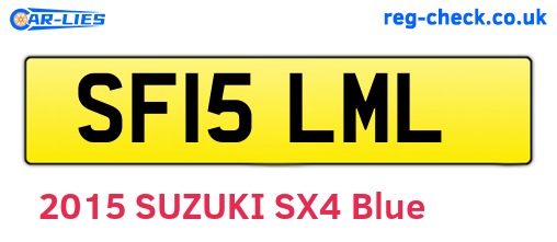 SF15LML are the vehicle registration plates.