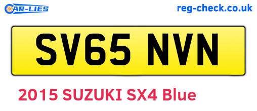 SV65NVN are the vehicle registration plates.