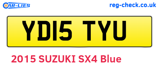 YD15TYU are the vehicle registration plates.