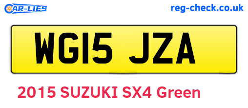 WG15JZA are the vehicle registration plates.
