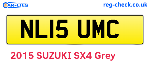 NL15UMC are the vehicle registration plates.