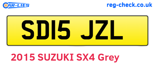 SD15JZL are the vehicle registration plates.